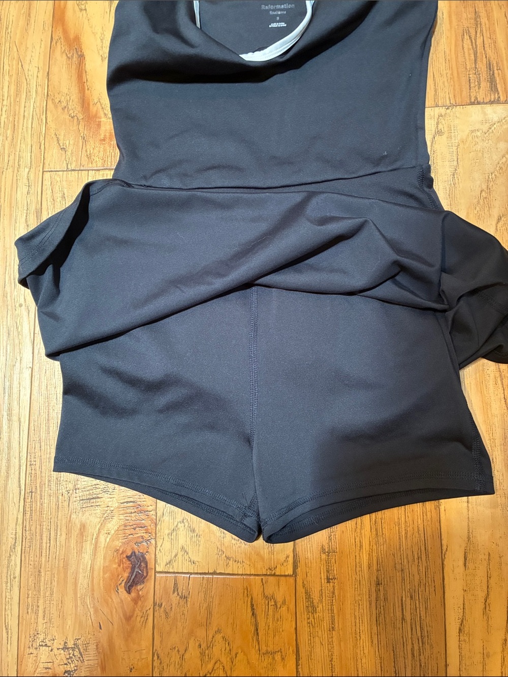 Reformation Black Dress with Light Blue Trim - Picture 3 of 5